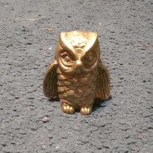 Brass Owl Figurine - Home Accent